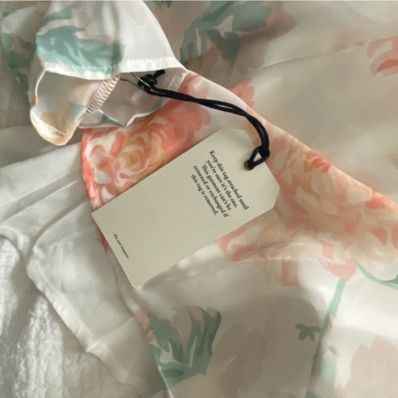 Abercrombie and Fitch Floral Flutter Sleeve Wrap Midi Dress, S - Picture 4 of 6